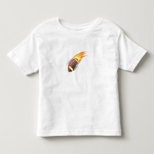 Camiseta De Bebé El Fútbol en Llamas -