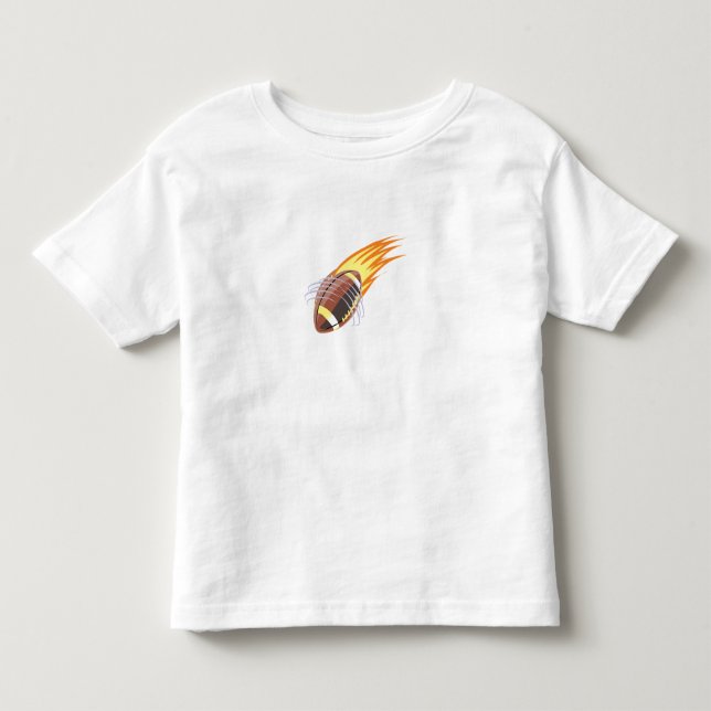 Camiseta De Bebé El Fútbol en Llamas - (Anverso)