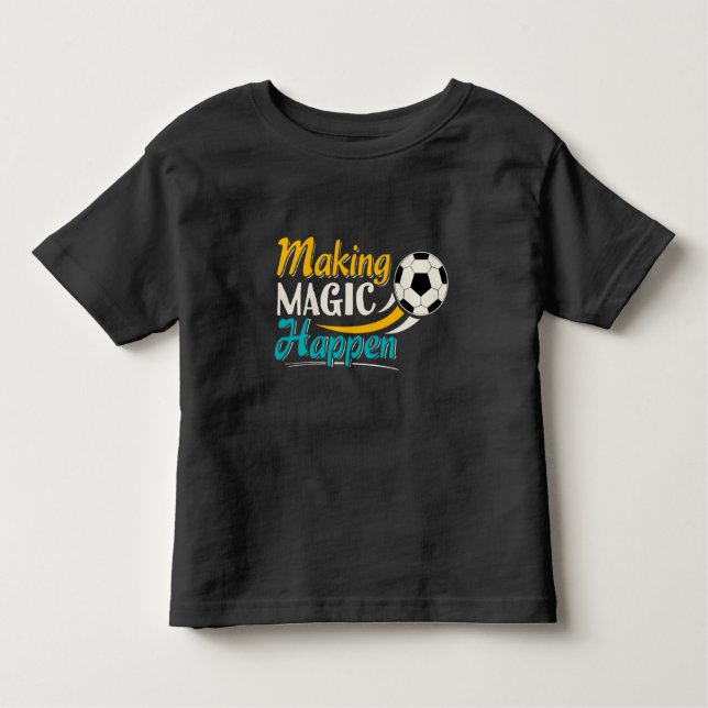 Camiseta De Bebé El fútbol hace que la magia suceda (Anverso)
