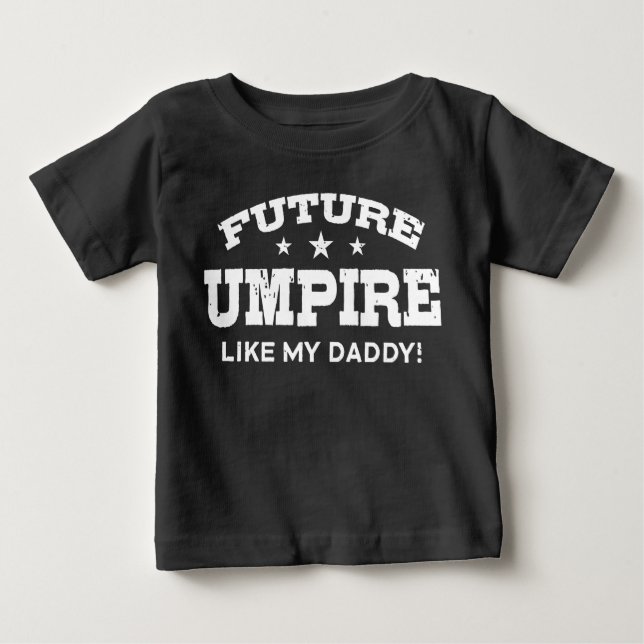 Camiseta De Bebé El futuro árbitro como mi papá (Anverso)