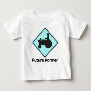 Camiseta De Bebé El futuro bebé azul de los granjeros
