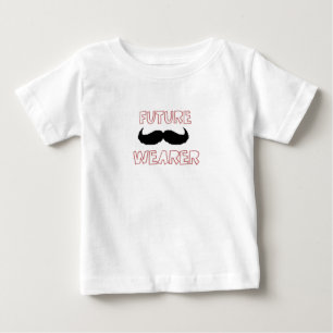 Camiseta De Bebé El futuro bigote lleva un bebé