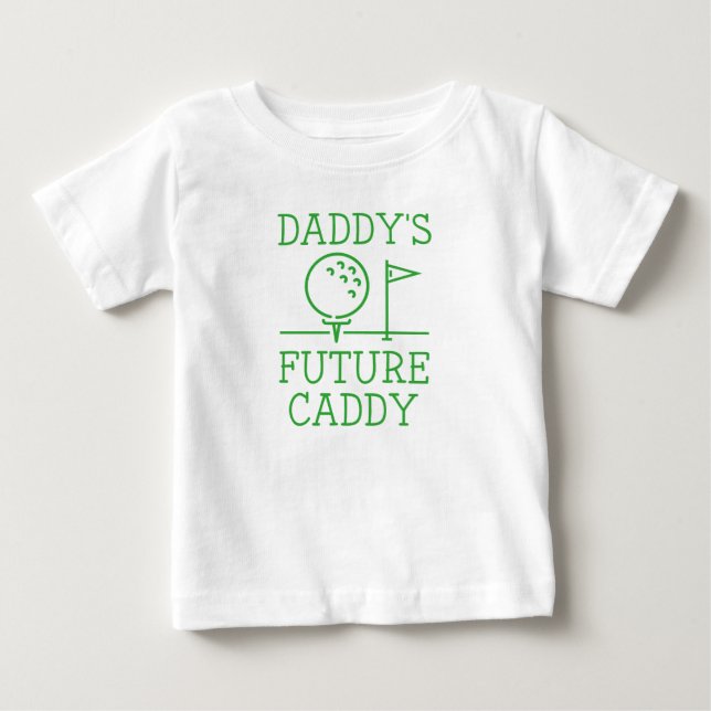 Camiseta De Bebé El futuro Caddy de papá (Anverso)