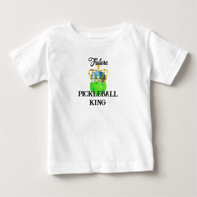 Camiseta De Bebé El futuro de la pelota de futbol Rey Bebé Ball Ver (Anverso)