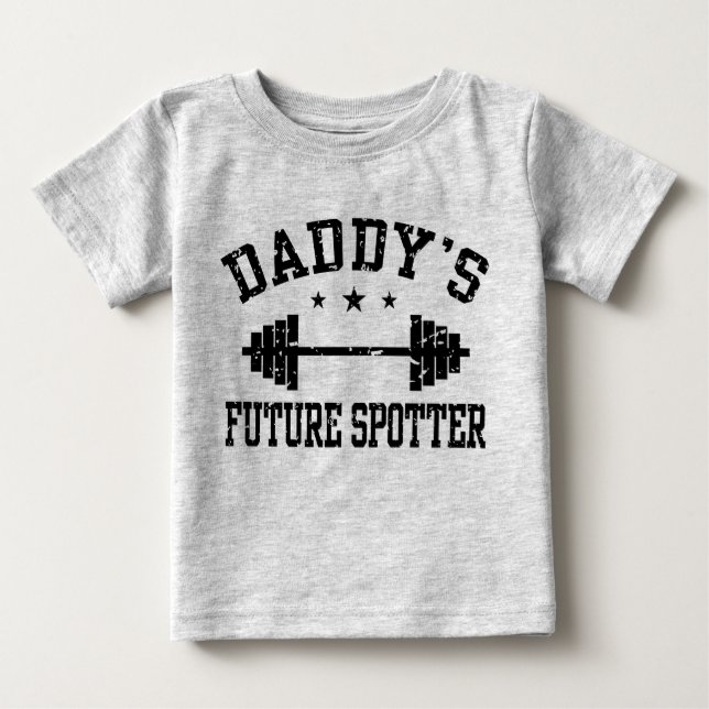Camiseta De Bebé El futuro de papá (Anverso)