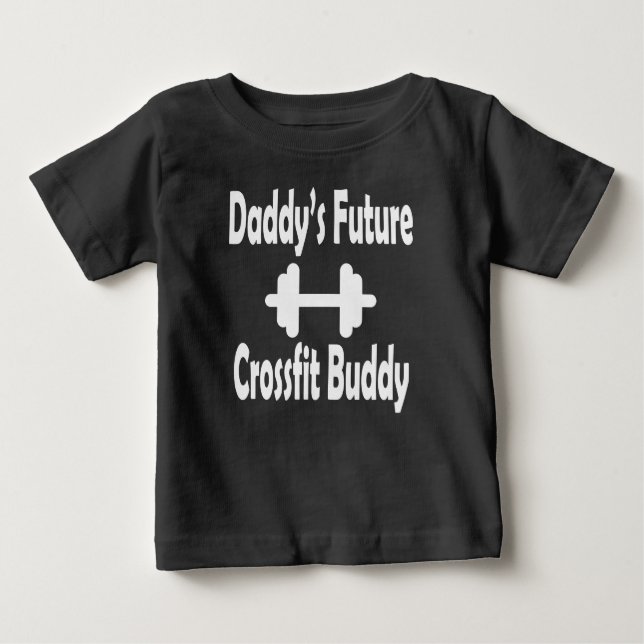 Camiseta De Bebé El futuro de papá, compañero de CrossFit (Anverso)