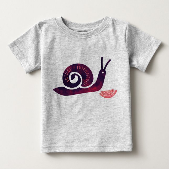 Camiseta De Bebé El futuro entomólogo hunde al niño pequeño que lle (Anverso)