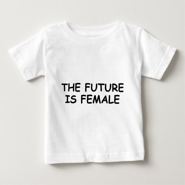 Camiseta De Bebé El futuro es femenino (Anverso)
