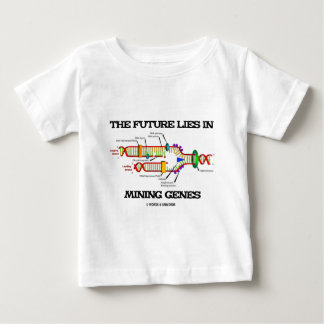 Camiseta De Bebé El Futuro Está En Los Genes Mineros (Replicación D