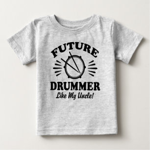 Camiseta De Bebé El futuro tambor como mi tío