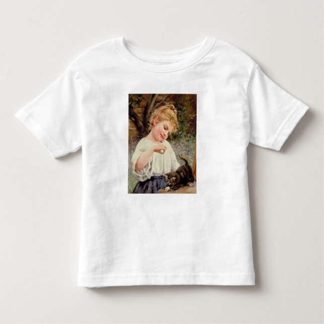 Camiseta De Bebé El gatito juguetón (Anverso)