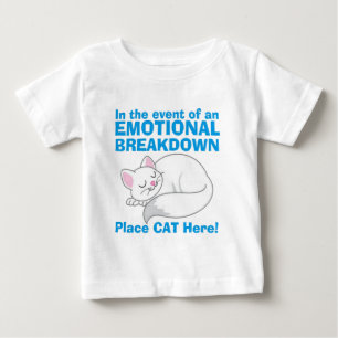 Camiseta De Bebé El gato de descomposición emocional