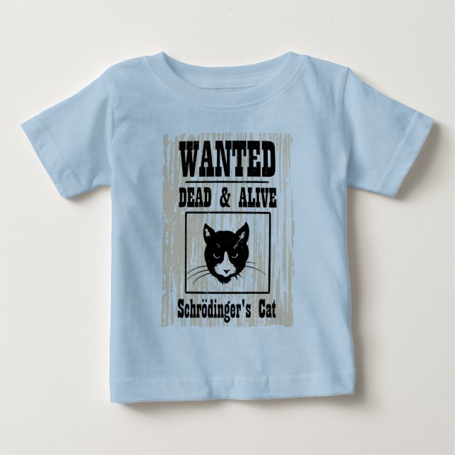 Camiseta De Bebé El gato de Schrodinger querido (Anverso)