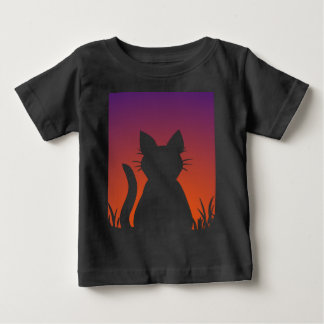 Camiseta De Bebé El gato del gato de los niños adoraba a un gato po