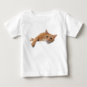 Camiseta De Bebé El gato del naranja está tumbado