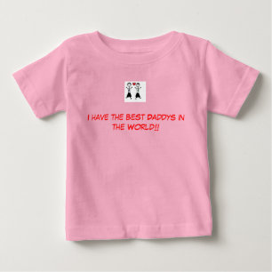 Camiseta De Bebé El gay parents el mejor daddys.