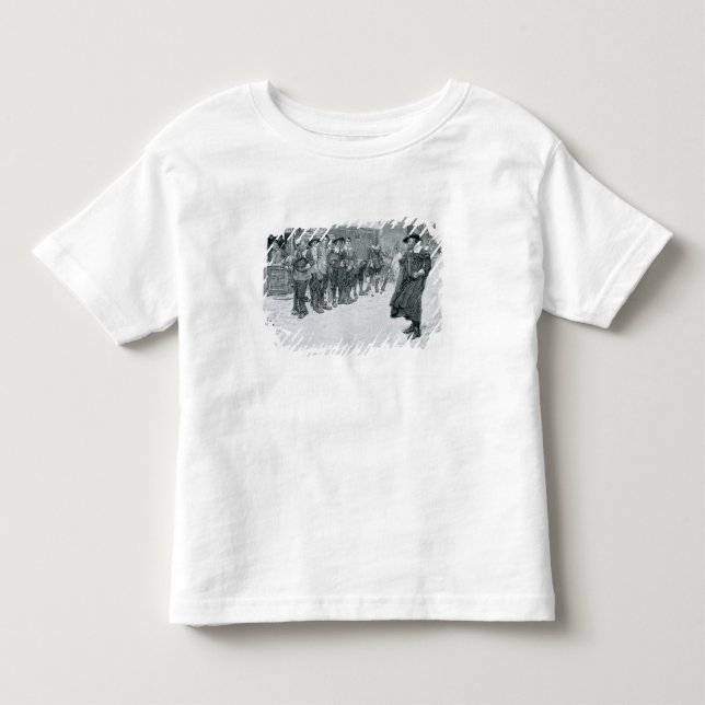 Camiseta De Bebé El gobernador del puritano (Anverso)