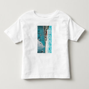 Camiseta De Bebé El goce agita en la playa de BeachLong del océano