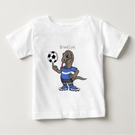 Camiseta De Bebé El gracioso personalizado de fútbol del dragón Kom