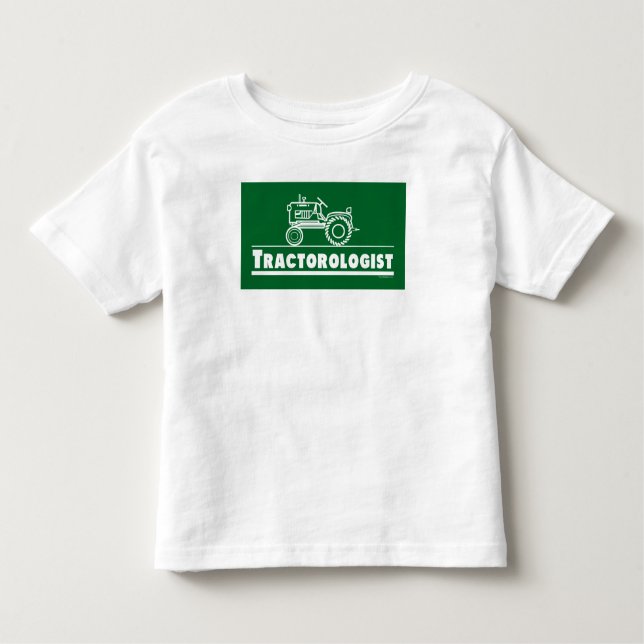 Camiseta De Bebé El gracioso tracorólogo verde (Anverso)