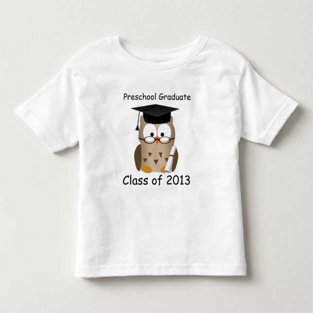 Camiseta De Bebé El graduado sabio lindo de encargo del preescolar (Anverso)