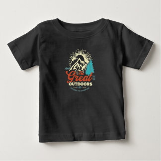 Camiseta De Bebé El gran exterior: Explore el diseño de la montaña