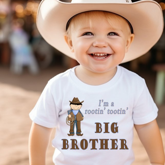 Camiseta De Bebé El Gran Hermano Cowboy Rootin' Tootin' (Subido por el creador)