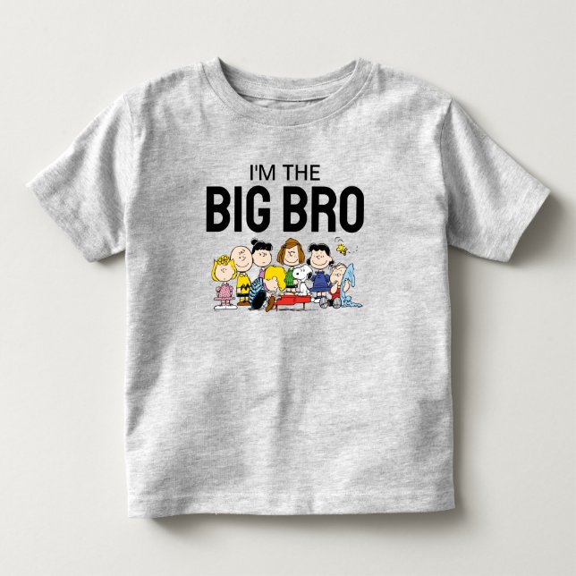 Camiseta De Bebé El Grupo de Peanuts | Soy El Hermano Mayor (Anverso)