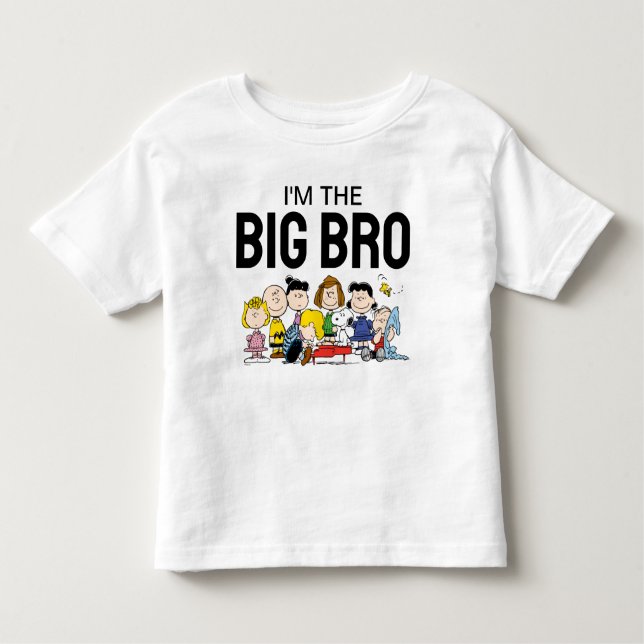 Camiseta De Bebé El Grupo de Peanuts | Soy El Hermano Mayor (Anverso)