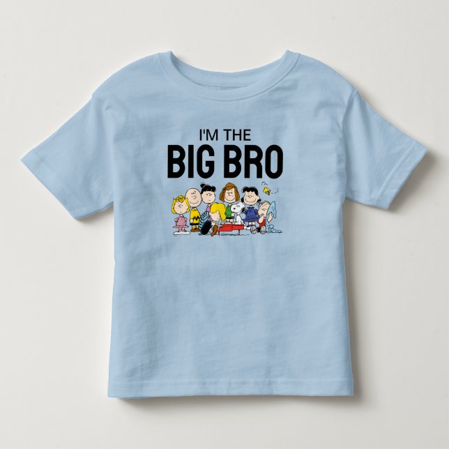 Camiseta De Bebé El Grupo Peanuts | Soy El Hermano Mayor (Anverso)