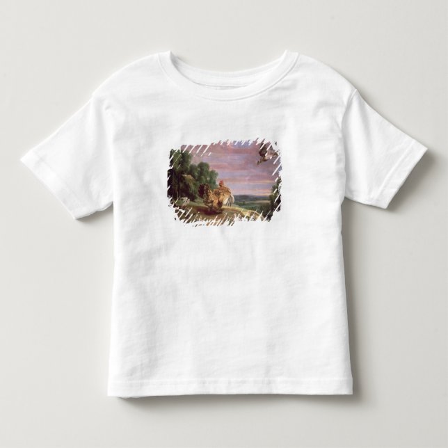 Camiseta De Bebé El halcón y la gallina (Anverso)