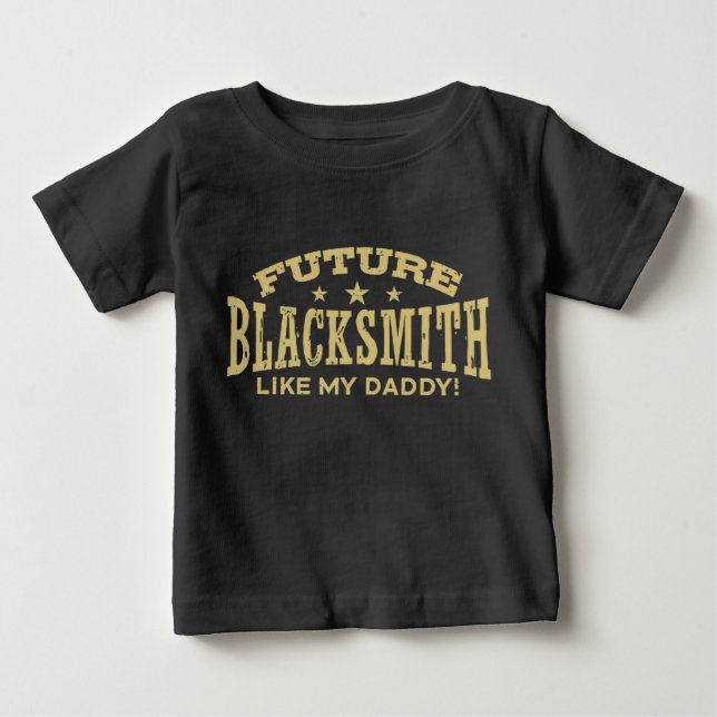 Camiseta De Bebé El herrero futuro como mi papá (Anverso)