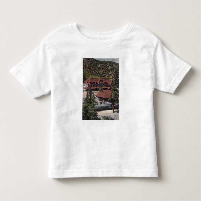 Camiseta De Bebé El hierro salta estación y hotel del camino del (Anverso)