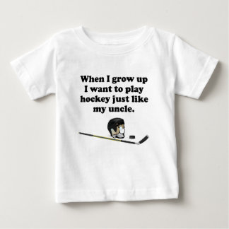 Camiseta De Bebé El hockey del juego tiene gusto de mi tío
