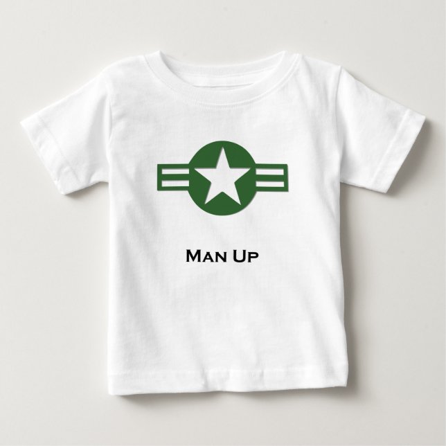 Camiseta De Bebé El hombre de EE.UU. es verde (Anverso)