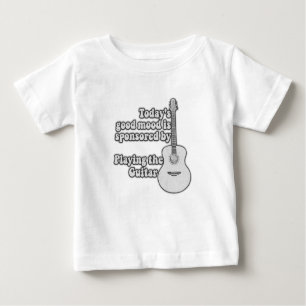 Camiseta De Bebé El humor de hoy está patrocinado por la guitarra. 