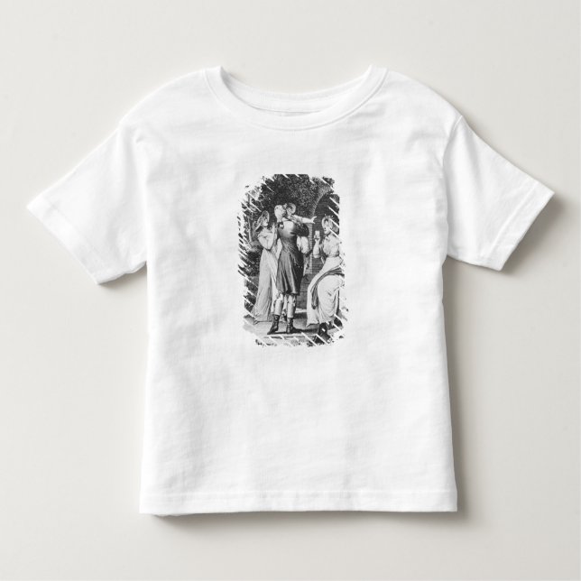 Camiseta De Bebé El ilustracion "Las penas de Werther" de (Anverso)