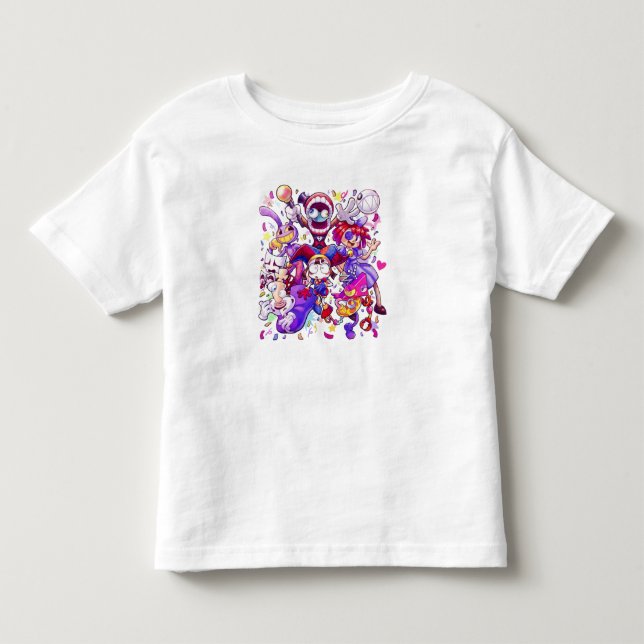 Camiseta De Bebé El Increíble Circo Digital-TADC (Anverso)
