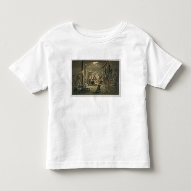 Camiseta De Bebé El interior de la choza de un jefe de Mandan, (Anverso)