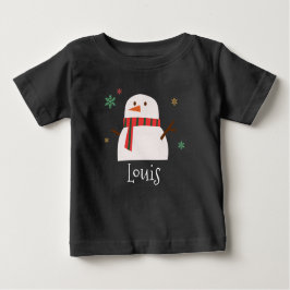 Camiseta De Bebé El invierno de Snowman personalizado