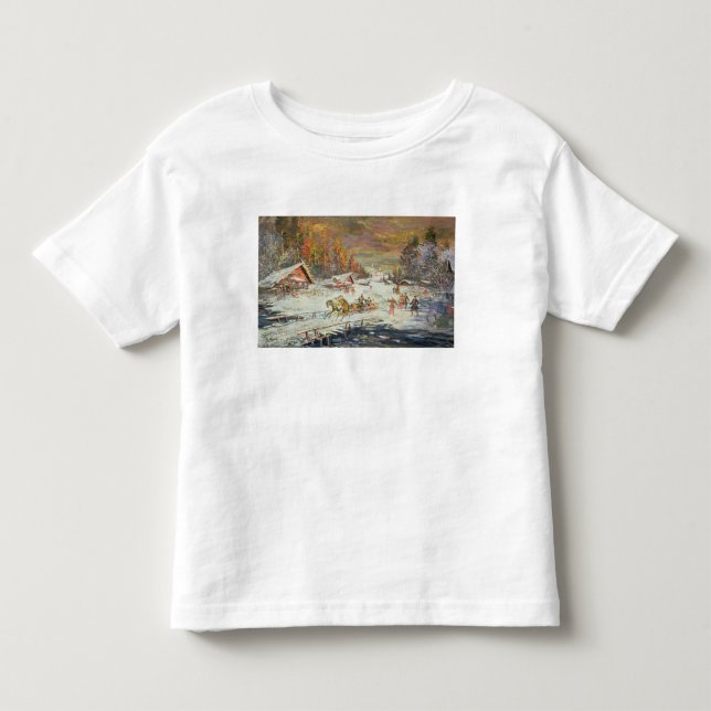 Camiseta De Bebé El invierno ruso, 1900-10 (Anverso)