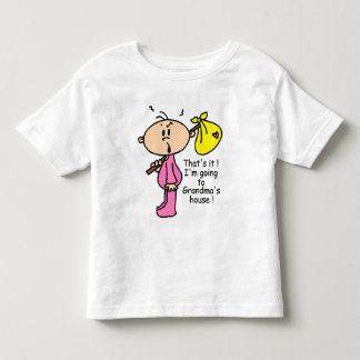 Camiseta De Bebé El ir al bebé de la casa de la abuela (rosa)