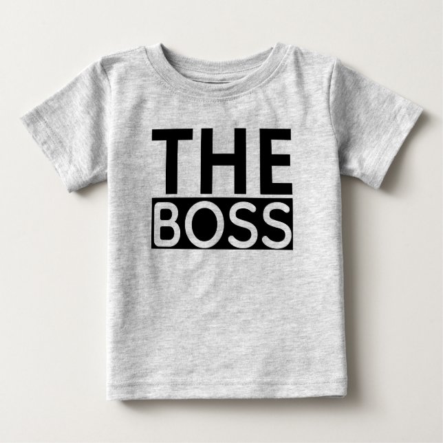 Camiseta De Bebé El jefe (Anverso)