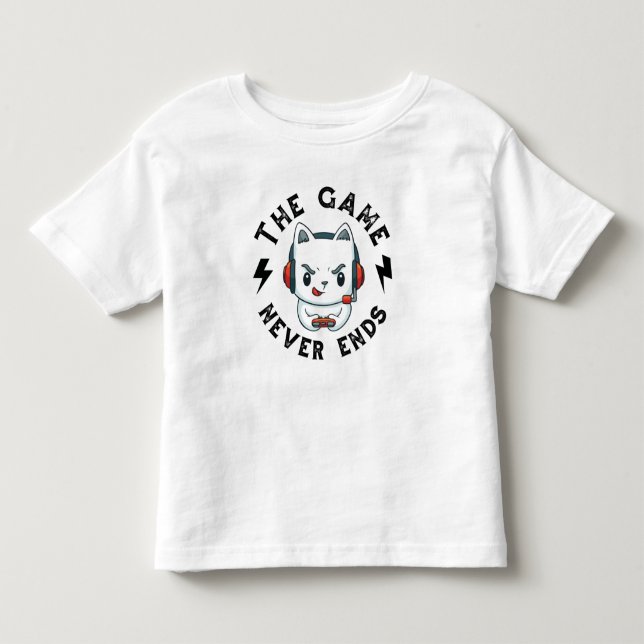 Camiseta De Bebé El juego nunca termina (Anverso)