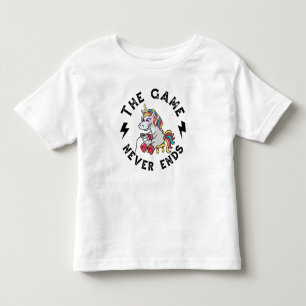 Camiseta De Bebé El juego nunca termina para Unicornios