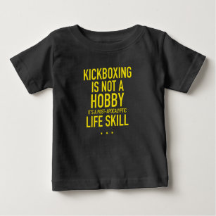 Camiseta De Bebé El kickboxing no es una habilidad de hobby amarill