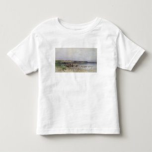 Camiseta De Bebé El lago Balatón con la orilla de Akarattya, 1885