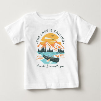 Camiseta De Bebé El Lago Está Llamando Y Debo Ir