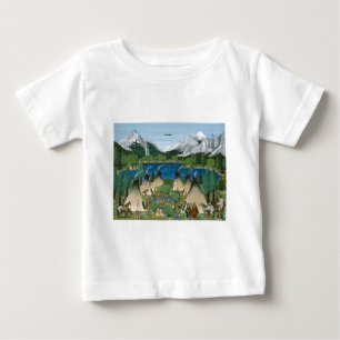 Camiseta De Bebé El lago Nez Perce ~ Wallowa