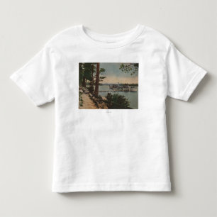 Camiseta De Bebé El lago Tahoe, CA - opinión esmeralda de la bahí